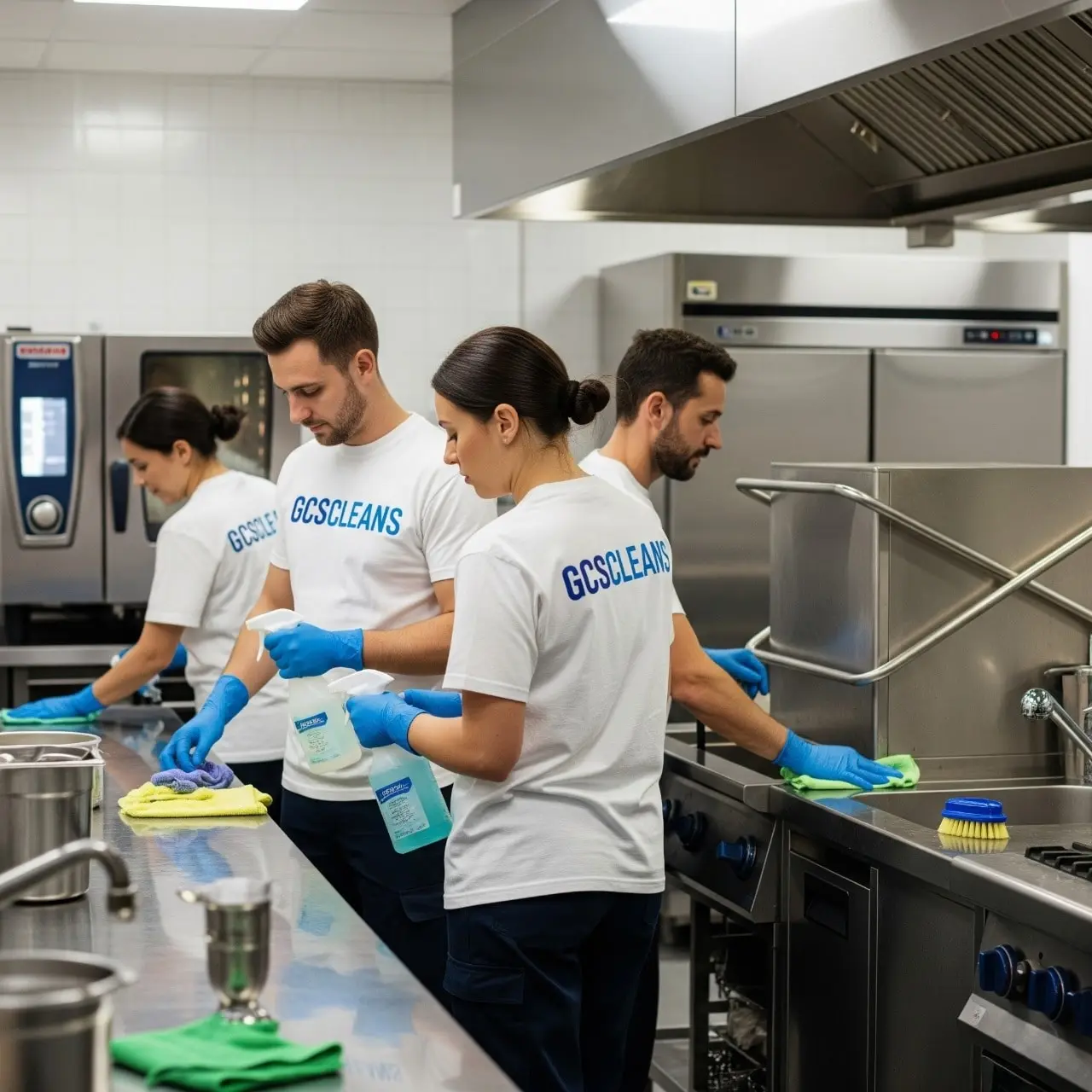 A Professional Lexington apartment cleaning Team cleaning an apartment’s living room or kitchen