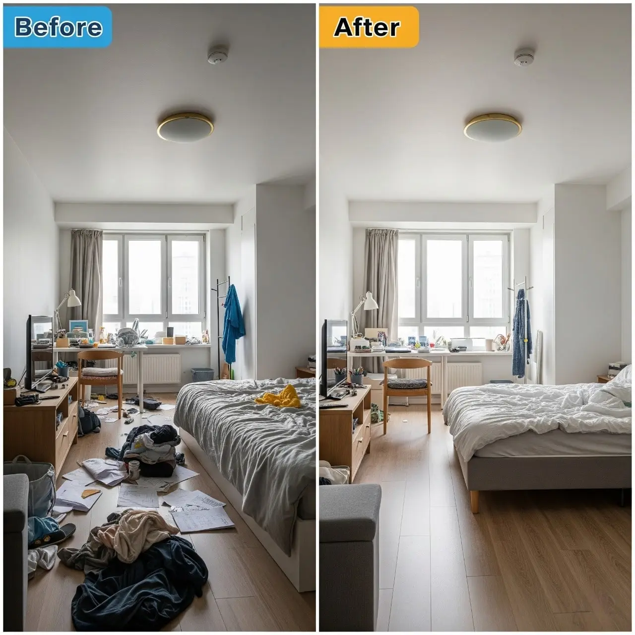 Before and after images showing an apartment cleaning services Lexington SC work Before and after images showing an apartment cleaning services Lexington SC work