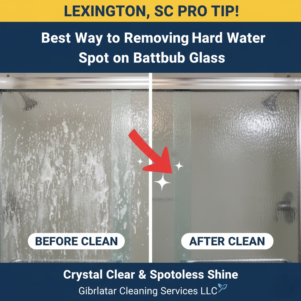 Best Way to Removing Hard Water Spot on Bathroom Glass in Lexington SC