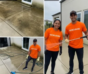 Before and after Lexington pressure washing work image Before and after Lexington pressure washing work image